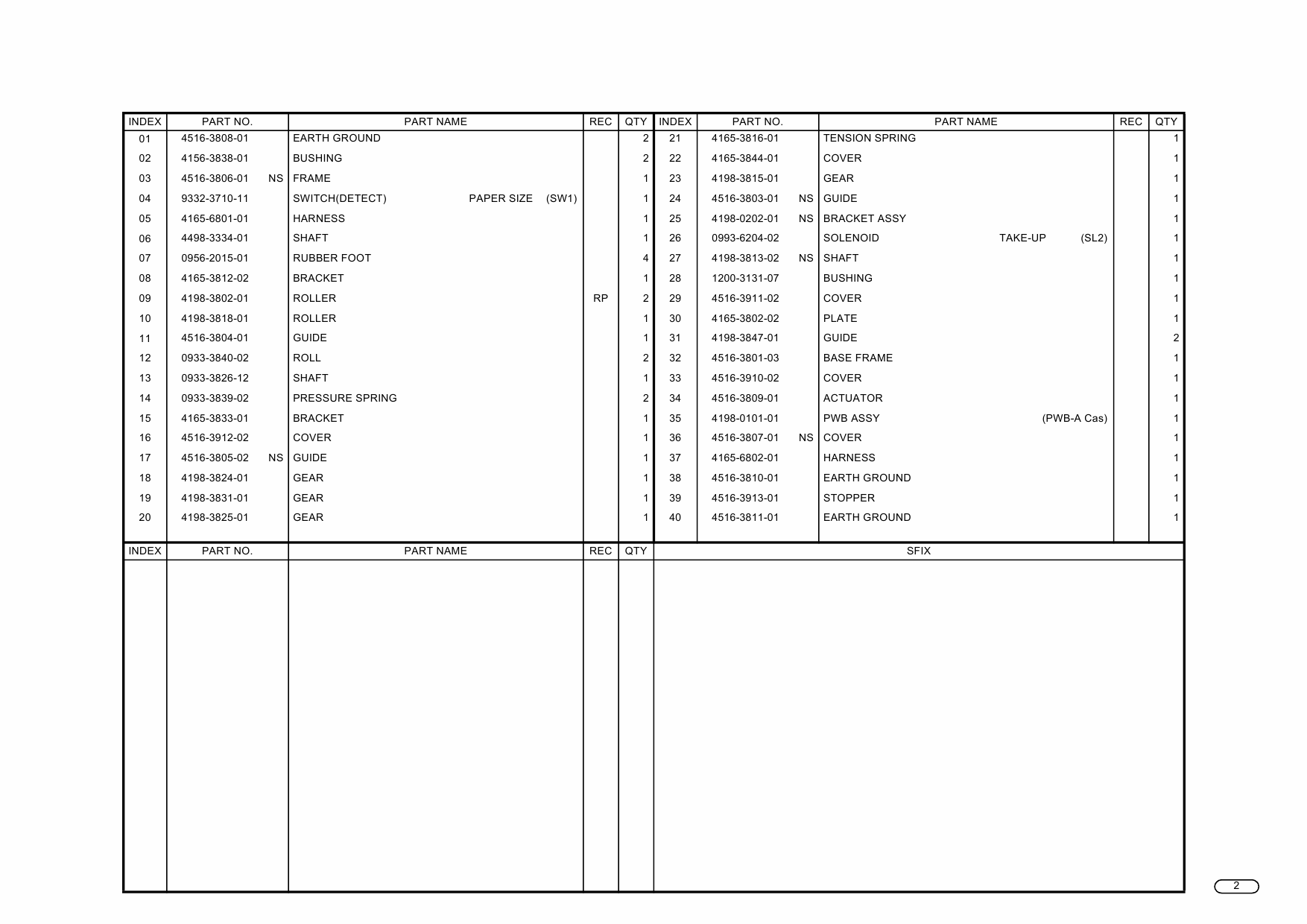 Konica-Minolta Options PF-125 4516 Parts Manual-3